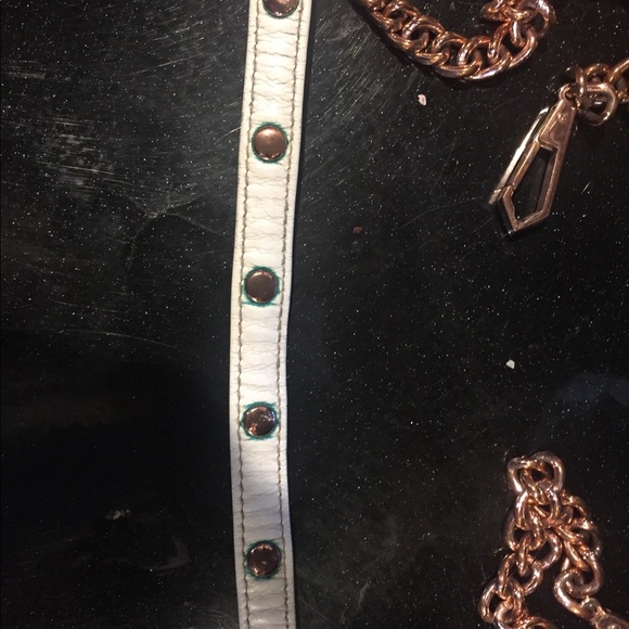 Rebecca Minkoff Mini White Leather Crossbody Bag - Picture 7 of 8